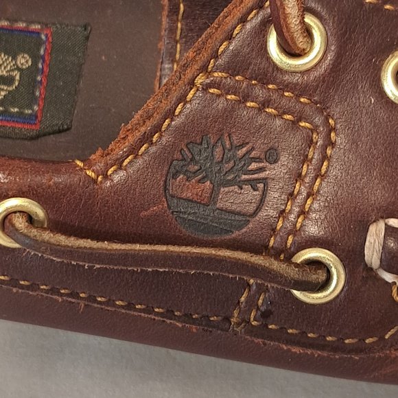 Timberland Brown Leather Boat Shoes - Picture 7 of 9